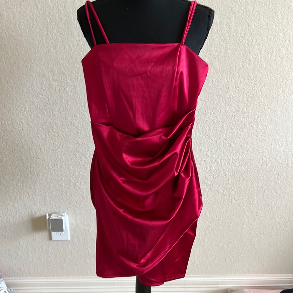 Windsor satin cocktail dress